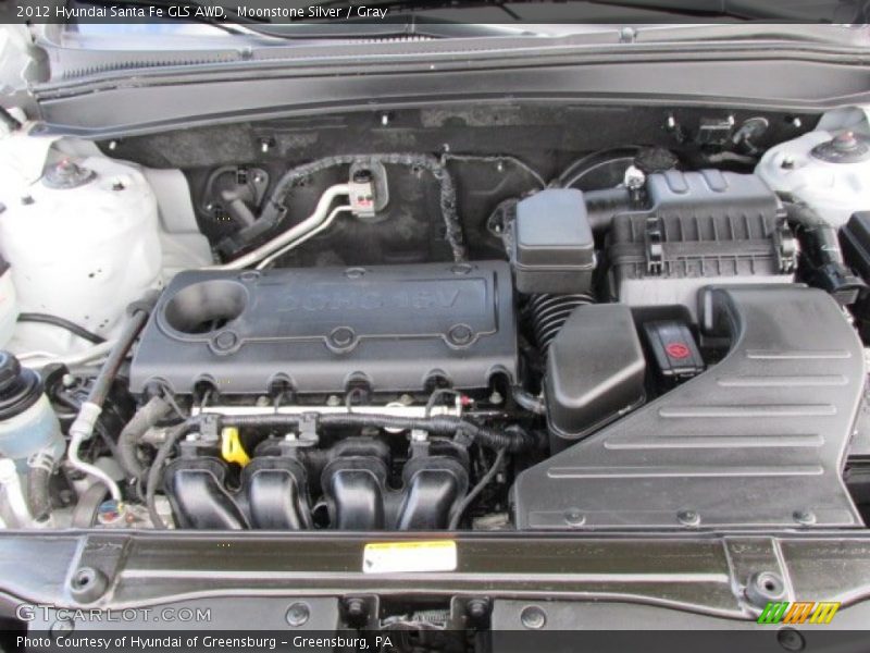 Moonstone Silver / Gray 2012 Hyundai Santa Fe GLS AWD