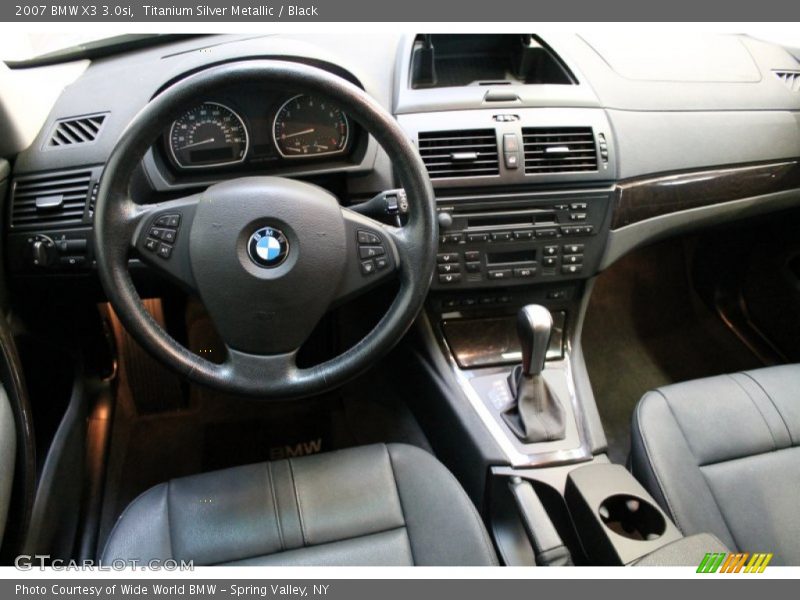 Titanium Silver Metallic / Black 2007 BMW X3 3.0si