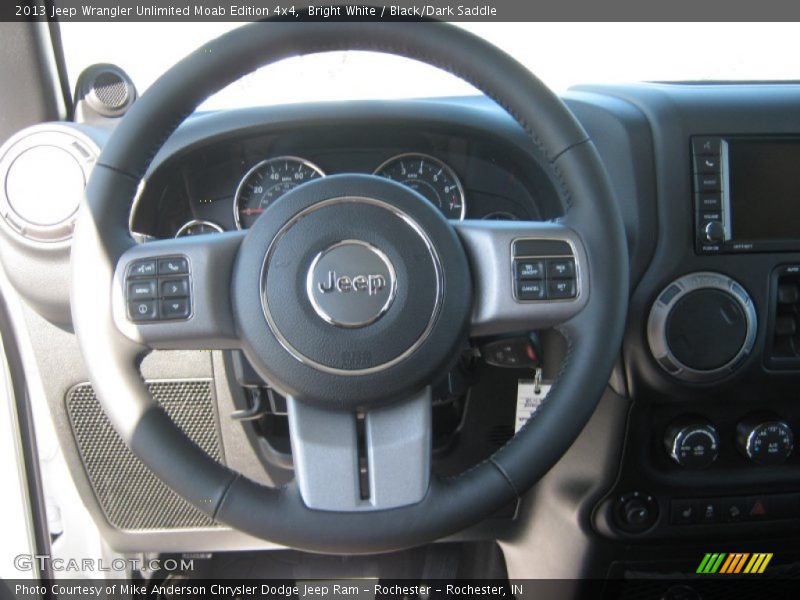 Bright White / Black/Dark Saddle 2013 Jeep Wrangler Unlimited Moab Edition 4x4