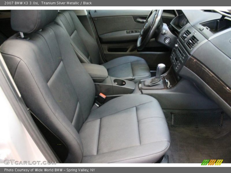 Titanium Silver Metallic / Black 2007 BMW X3 3.0si