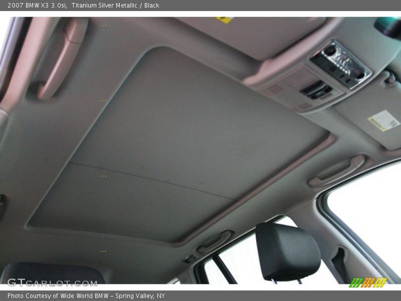 Titanium Silver Metallic / Black 2007 BMW X3 3.0si
