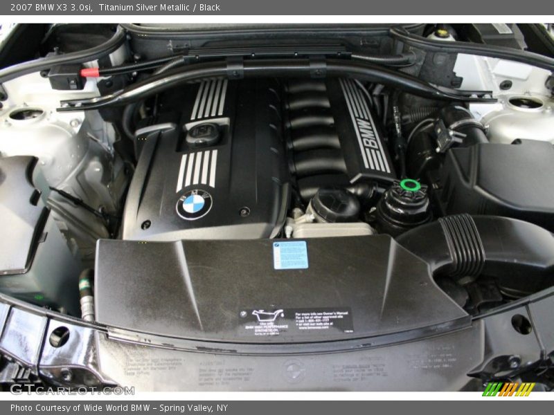 Titanium Silver Metallic / Black 2007 BMW X3 3.0si