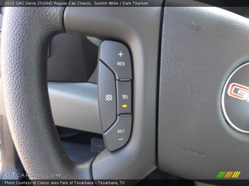 Summit White / Dark Titanium 2013 GMC Sierra 3500HD Regular Cab Chassis