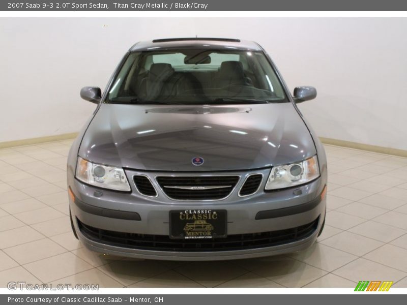 Titan Gray Metallic / Black/Gray 2007 Saab 9-3 2.0T Sport Sedan