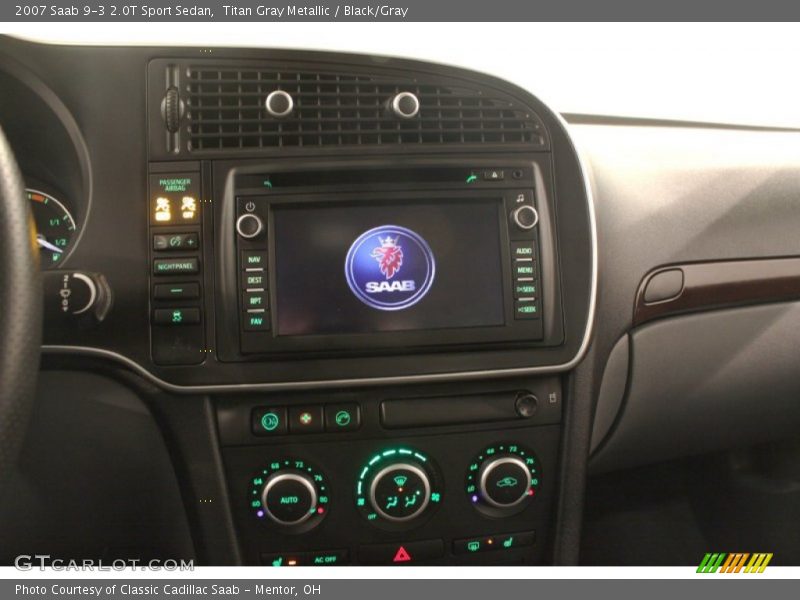 Titan Gray Metallic / Black/Gray 2007 Saab 9-3 2.0T Sport Sedan