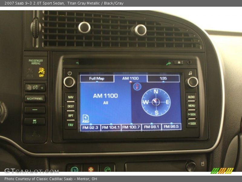 Titan Gray Metallic / Black/Gray 2007 Saab 9-3 2.0T Sport Sedan