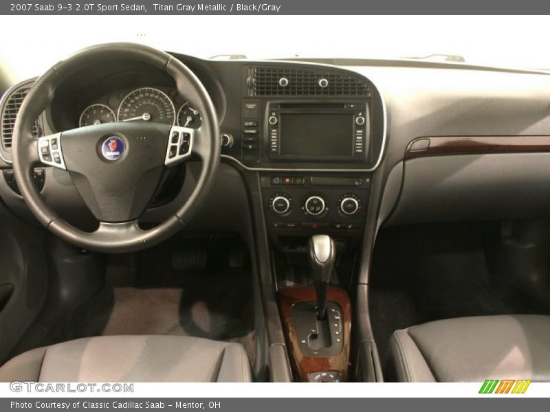 Titan Gray Metallic / Black/Gray 2007 Saab 9-3 2.0T Sport Sedan
