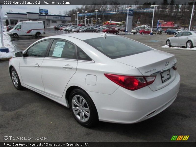 Pearl White / Camel 2011 Hyundai Sonata GLS