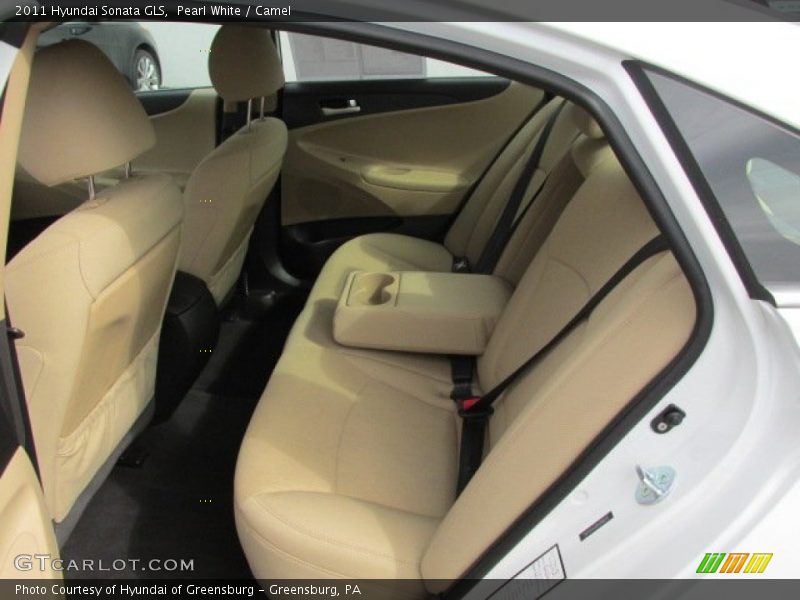 Pearl White / Camel 2011 Hyundai Sonata GLS