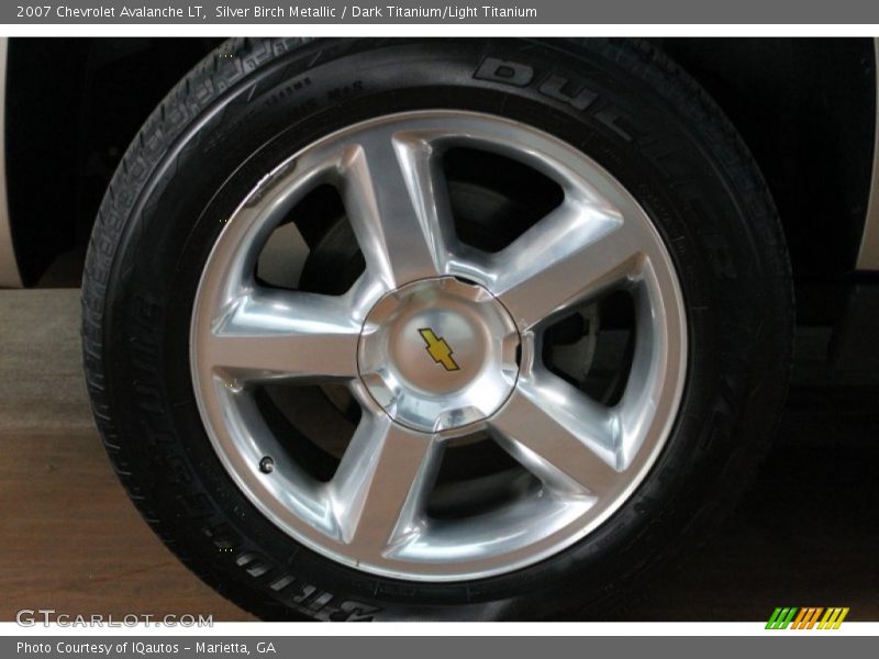 Silver Birch Metallic / Dark Titanium/Light Titanium 2007 Chevrolet Avalanche LT
