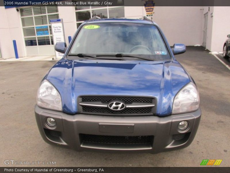 Nautical Blue Metallic / Gray 2006 Hyundai Tucson GLS V6 4x4