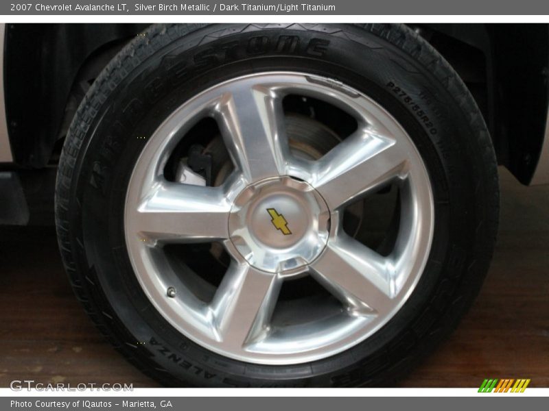 Silver Birch Metallic / Dark Titanium/Light Titanium 2007 Chevrolet Avalanche LT