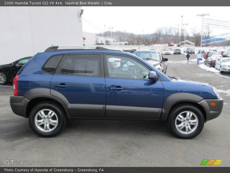 Nautical Blue Metallic / Gray 2006 Hyundai Tucson GLS V6 4x4