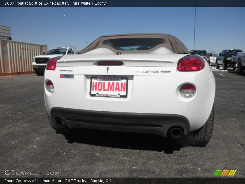 Pure White / Ebony 2007 Pontiac Solstice GXP Roadster