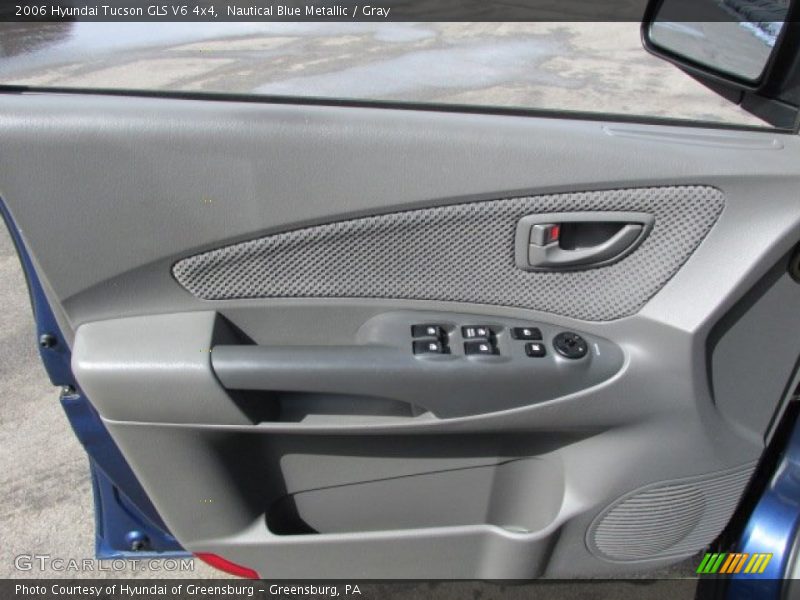 Nautical Blue Metallic / Gray 2006 Hyundai Tucson GLS V6 4x4