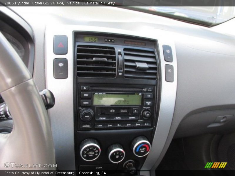 Nautical Blue Metallic / Gray 2006 Hyundai Tucson GLS V6 4x4