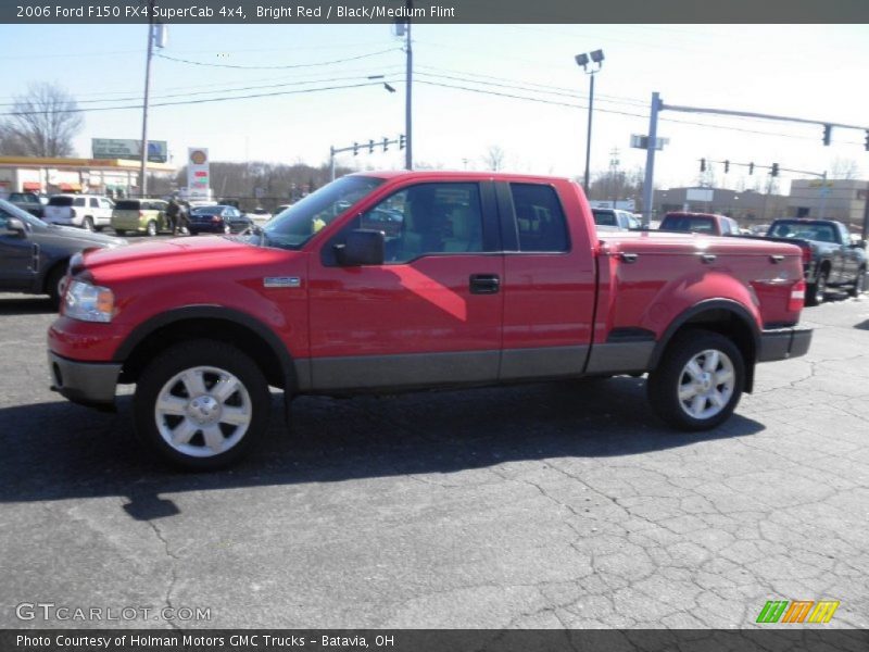 Bright Red / Black/Medium Flint 2006 Ford F150 FX4 SuperCab 4x4