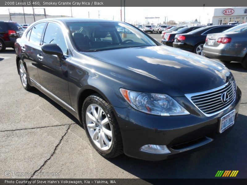 Smokey Granite Gray Mica / Black 2008 Lexus LS 460