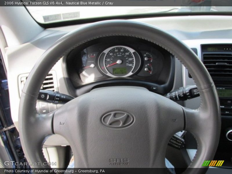 Nautical Blue Metallic / Gray 2006 Hyundai Tucson GLS V6 4x4