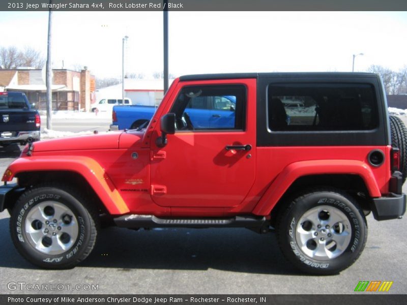 Rock Lobster Red / Black 2013 Jeep Wrangler Sahara 4x4