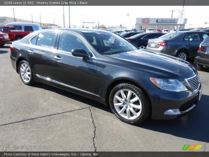 Smokey Granite Gray Mica / Black 2008 Lexus LS 460