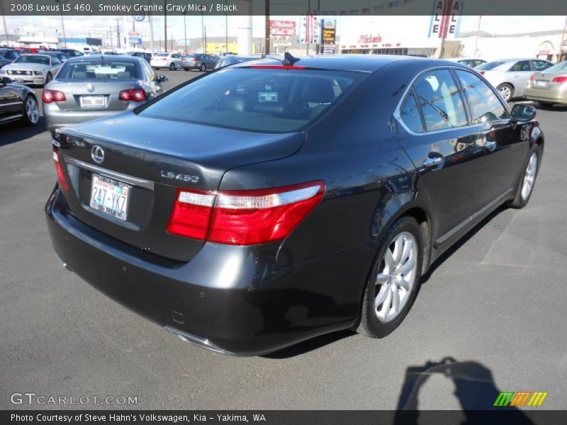 Smokey Granite Gray Mica / Black 2008 Lexus LS 460