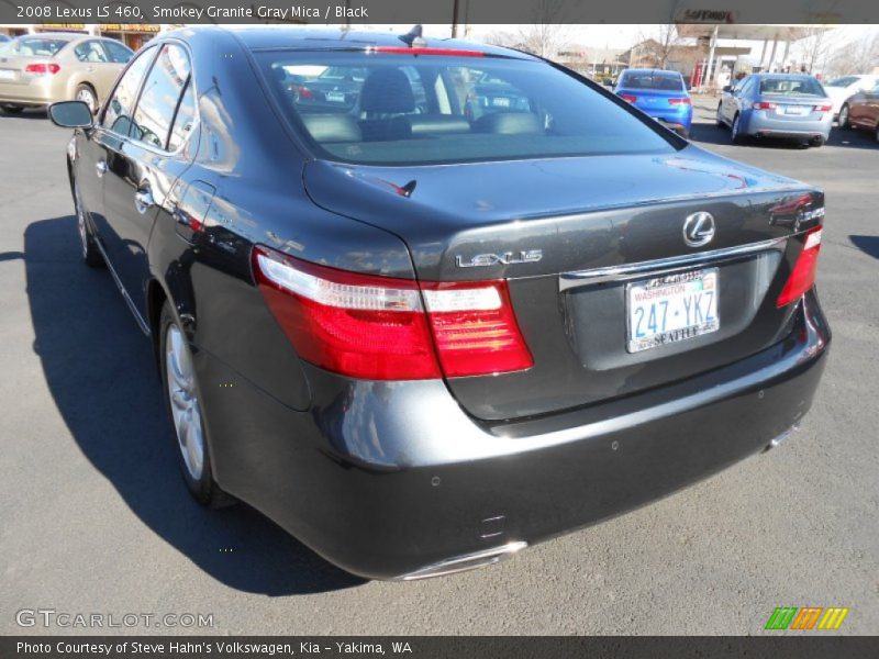 Smokey Granite Gray Mica / Black 2008 Lexus LS 460