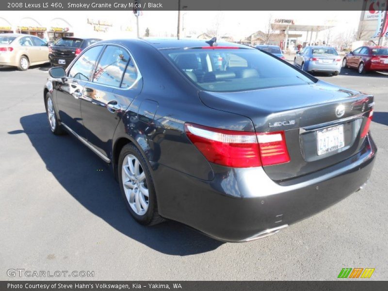 Smokey Granite Gray Mica / Black 2008 Lexus LS 460