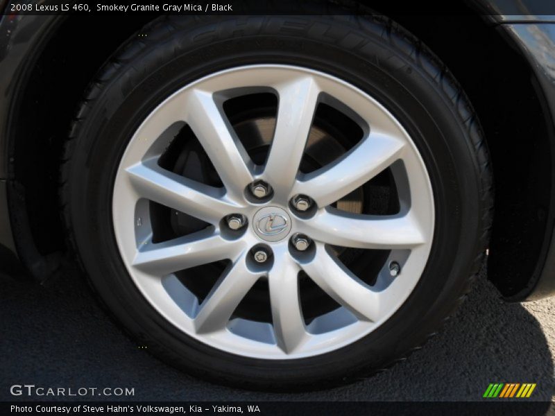 Smokey Granite Gray Mica / Black 2008 Lexus LS 460