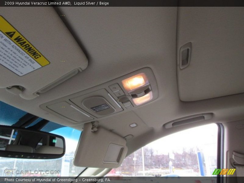 Liquid Silver / Beige 2009 Hyundai Veracruz Limited AWD