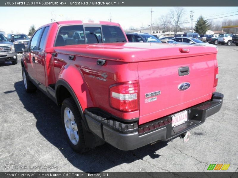 Bright Red / Black/Medium Flint 2006 Ford F150 FX4 SuperCab 4x4