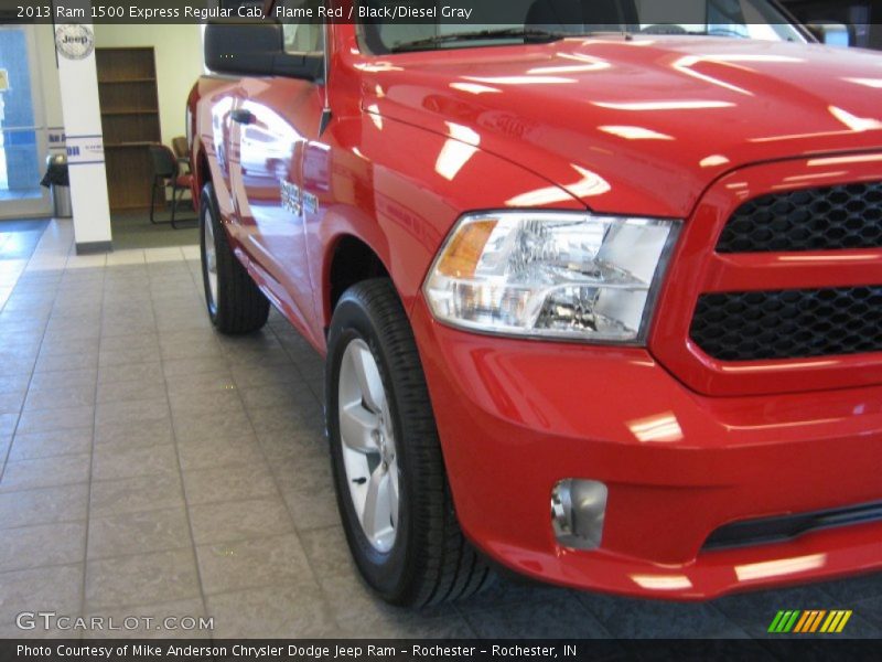 Flame Red / Black/Diesel Gray 2013 Ram 1500 Express Regular Cab