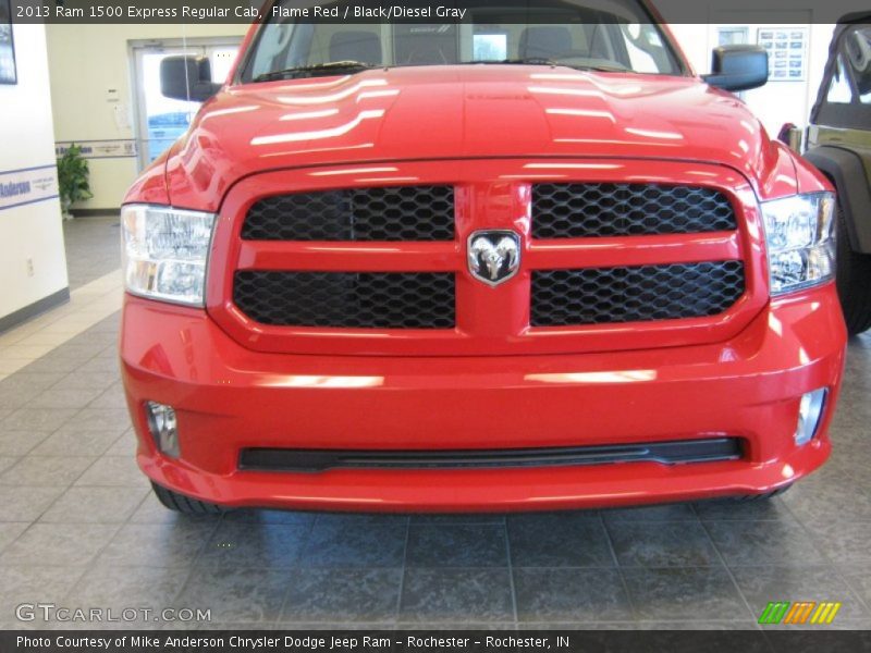 Flame Red / Black/Diesel Gray 2013 Ram 1500 Express Regular Cab