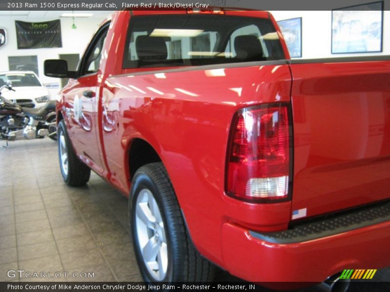 Flame Red / Black/Diesel Gray 2013 Ram 1500 Express Regular Cab