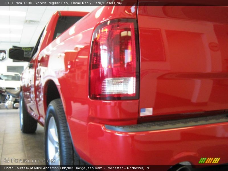 Flame Red / Black/Diesel Gray 2013 Ram 1500 Express Regular Cab