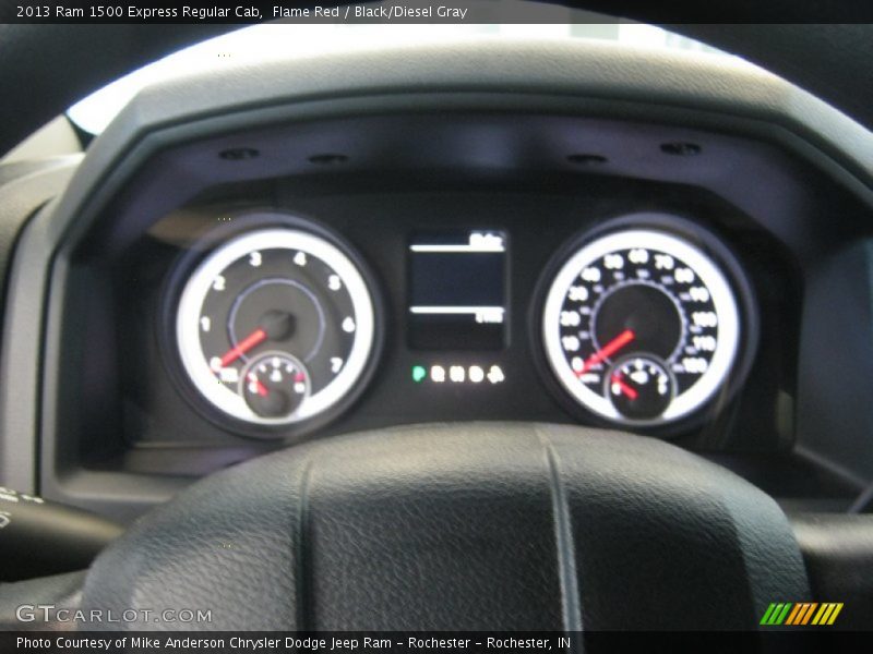 Flame Red / Black/Diesel Gray 2013 Ram 1500 Express Regular Cab