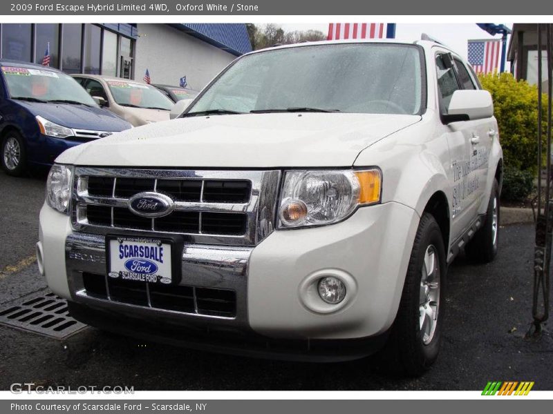 Oxford White / Stone 2009 Ford Escape Hybrid Limited 4WD