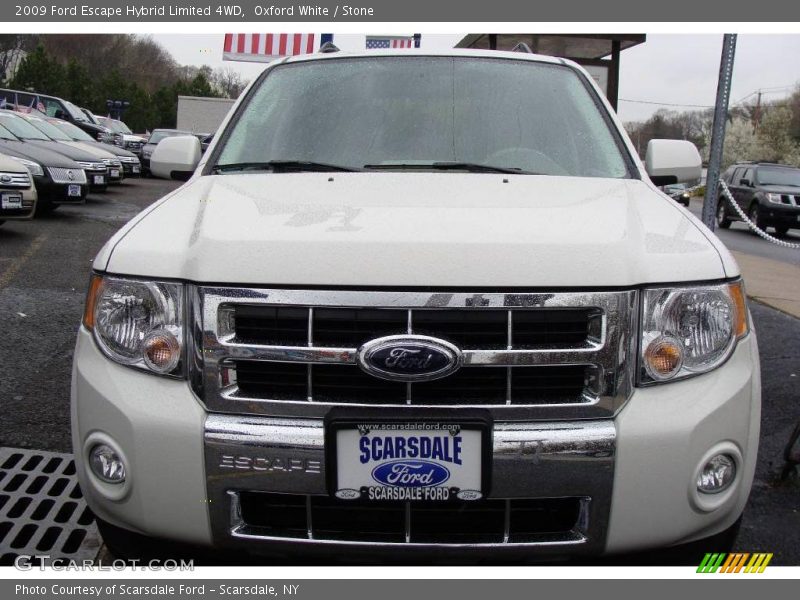Oxford White / Stone 2009 Ford Escape Hybrid Limited 4WD