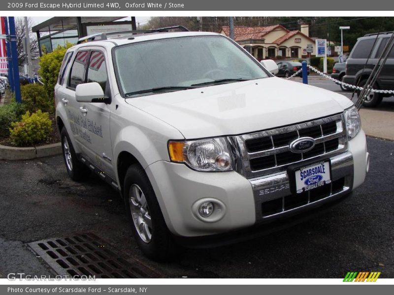 Oxford White / Stone 2009 Ford Escape Hybrid Limited 4WD
