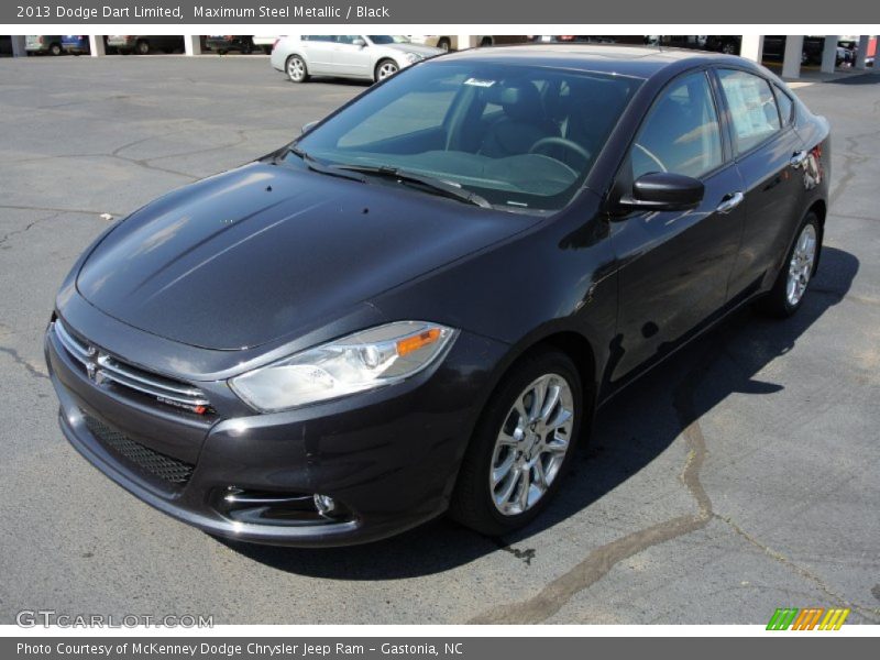 Maximum Steel Metallic / Black 2013 Dodge Dart Limited