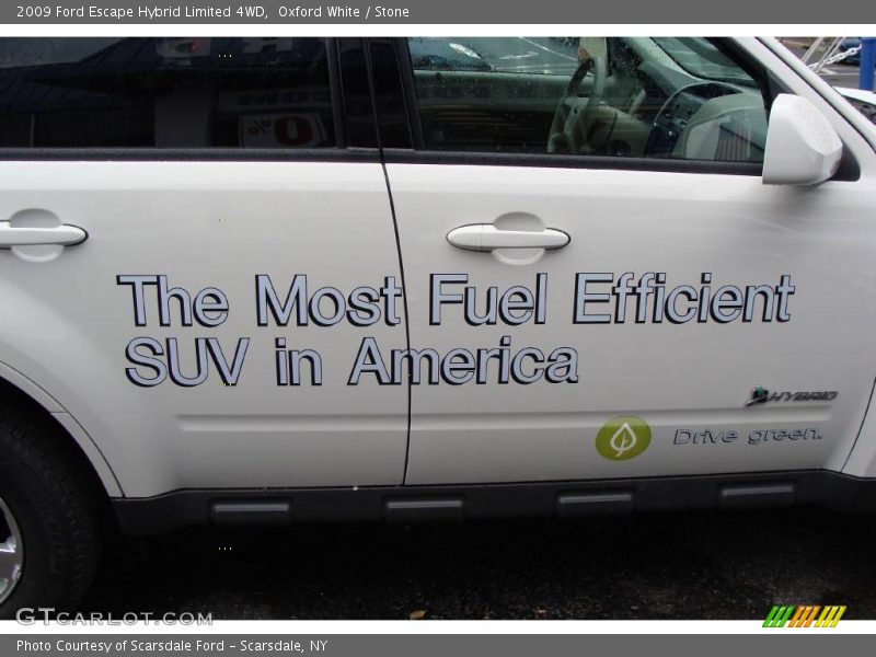 Oxford White / Stone 2009 Ford Escape Hybrid Limited 4WD