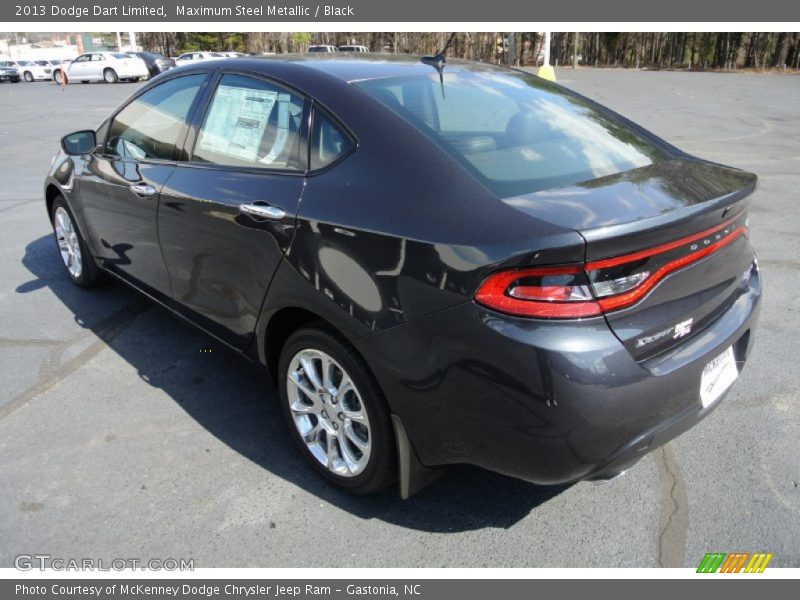 Maximum Steel Metallic / Black 2013 Dodge Dart Limited
