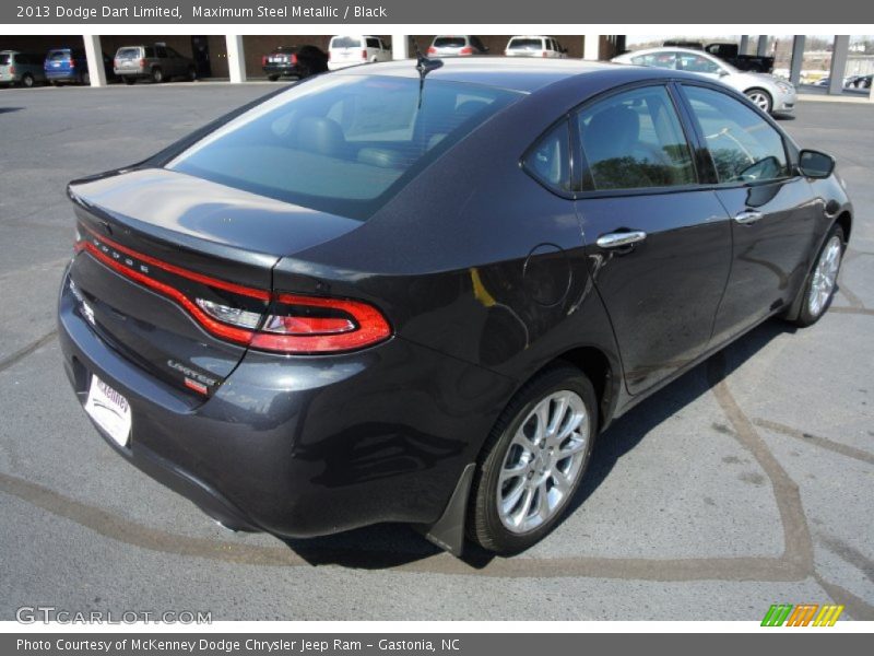 Maximum Steel Metallic / Black 2013 Dodge Dart Limited