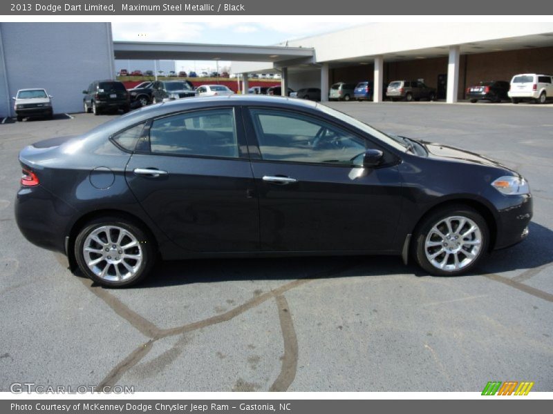 Maximum Steel Metallic / Black 2013 Dodge Dart Limited