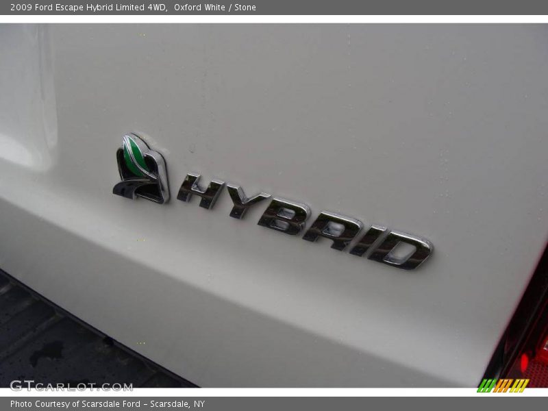 Oxford White / Stone 2009 Ford Escape Hybrid Limited 4WD