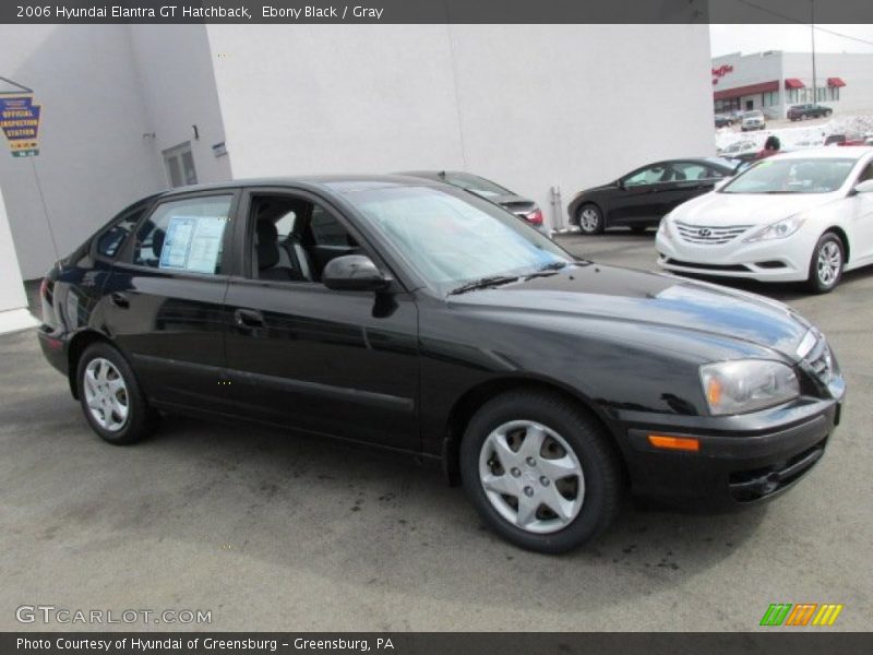 Ebony Black / Gray 2006 Hyundai Elantra GT Hatchback