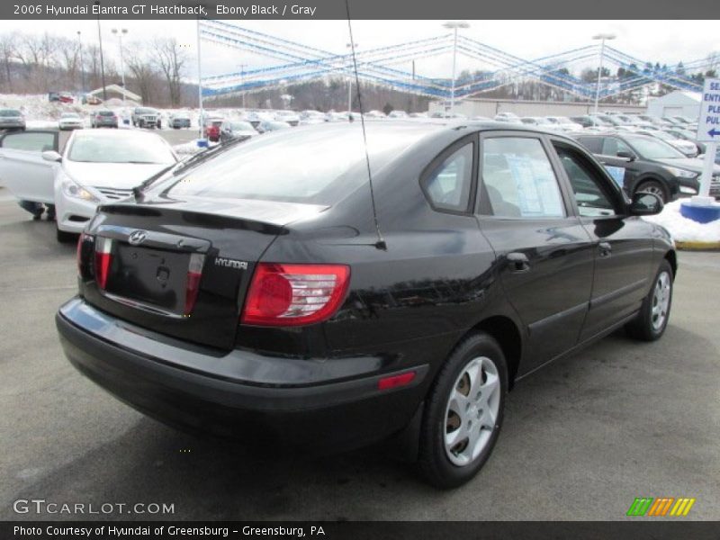 Ebony Black / Gray 2006 Hyundai Elantra GT Hatchback