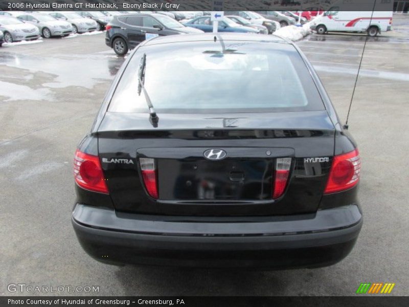 Ebony Black / Gray 2006 Hyundai Elantra GT Hatchback