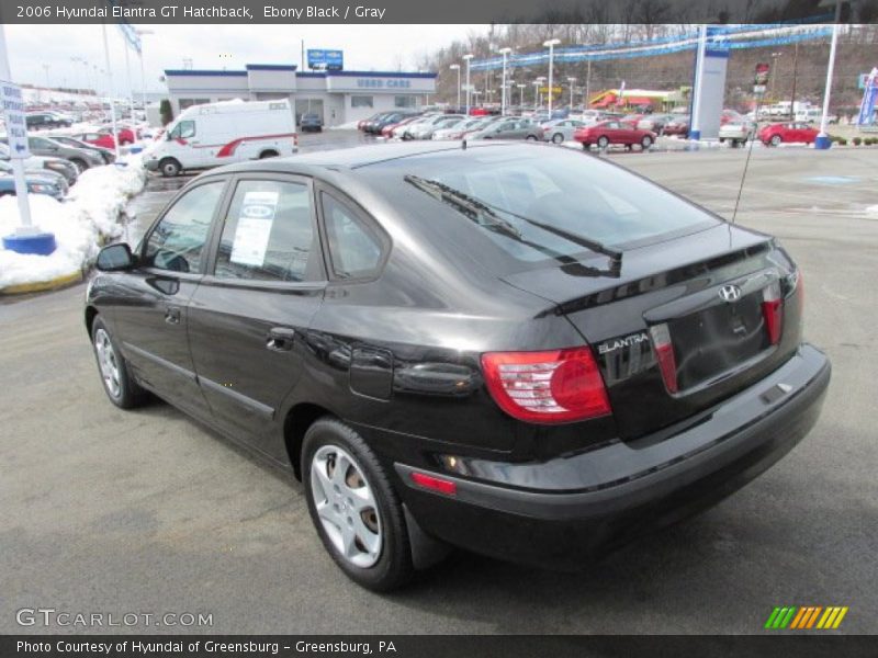 Ebony Black / Gray 2006 Hyundai Elantra GT Hatchback
