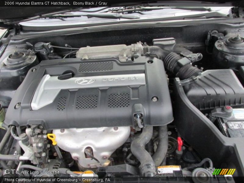 Ebony Black / Gray 2006 Hyundai Elantra GT Hatchback